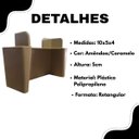 Ver imagem 5 de Pé Canto Gabinete Pezinho P/ Armário Rack Estante Guarda Roupas Kit 4 Ivy:amêndoa Caramelo