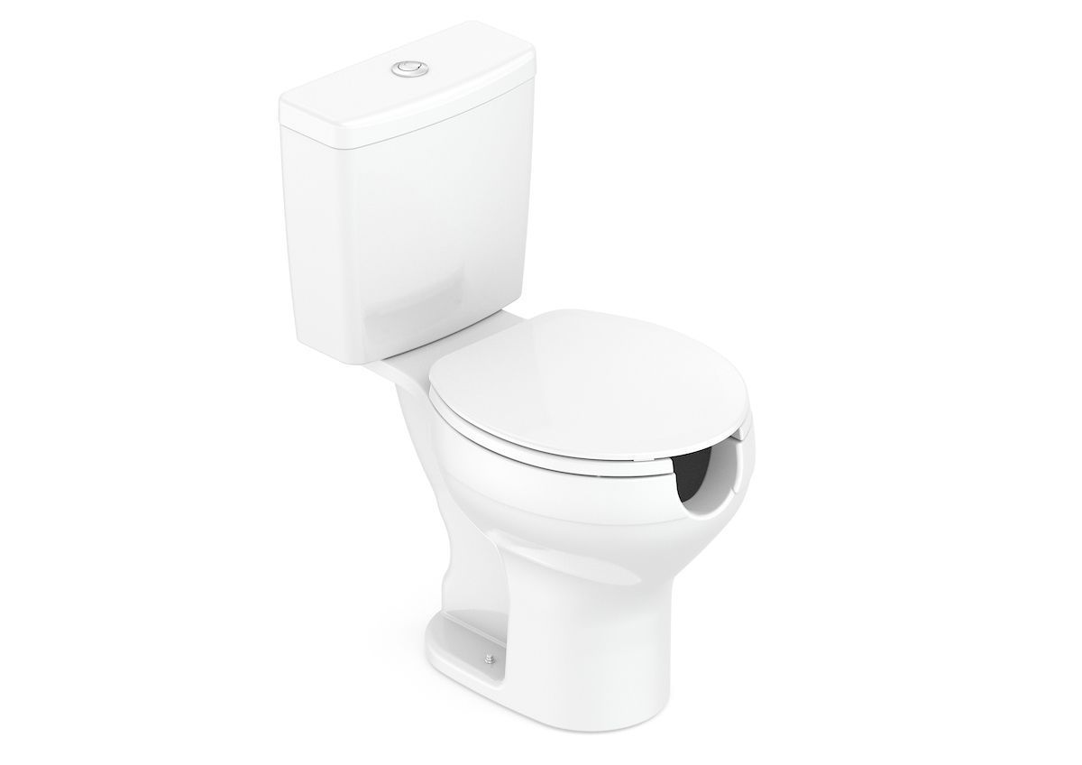 Ver imagem 5 de Kit de Bacia com Caixa Assento PP com Abertura Frontal e Complementos de Instalação Acesso Roca Branco/Brilhante