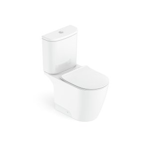 Kit de Bacia com Caixa Assento Termofixo com Queda Amortecida e Complementos de Instalação Neo Roca I Incepa