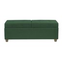 Ver imagem 3 de Recamier Bau Madri 1,60m Veludo Verde - Inova Decorações