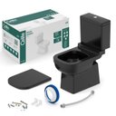 Ver imagem 7 de Kit Vaso Sanitário com Caixa Acoplada e Assento Soft Close Elite Celite Preto/Brilhante