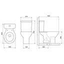 Ver imagem 6 de Kit Vaso Sanitário com Caixa Acoplada e Assento Soft Close Azaléa Celite