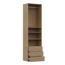 Ver imagem 2 de Guarda-Roupa 2 Módulos 3 Prateleiras 3 Gavetas Frame CabeCasa MadeiraOriginals