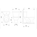 Ver imagem 3 de Kit de Bacia com Caixa e Assento Pp e Complementos de Instalação Infantil Roca I Incepa