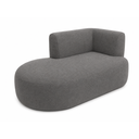 Ver imagem 6 de Sofá Puf Orgânico 140 cm 2 Lugares Consultório Recepção Sala:Cinza Escuro/Bouclé Lado Esquerdo