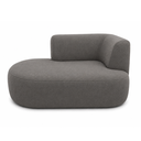 Ver imagem 7 de Sofá Puf Orgânico 140 cm 2 Lugares Consultório Recepção Sala:Cinza Escuro/Bouclé Lado Esquerdo