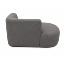 Ver imagem 4 de Sofá Puf Orgânico 140 cm 2 Lugares Consultório Recepção Sala:Cinza Escuro/Bouclé Lado Esquerdo