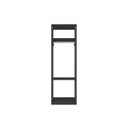 Ver imagem 2 de Guarda Roupa Módulo para Closet 1 Cabideiro 3 Prateleiras Titan Espresso Móveis