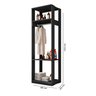 Guarda Roupa Módulo para Closet 1 Cabideiro 3 Prateleiras Titan Espresso Móveis - 4