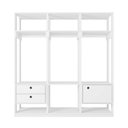 Ver imagem 4 de Closet Casal Modulado com 3 Cabideiros 1 Porta 2 Gavetas Branco Velluto Titan