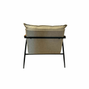 Ver imagem 3 de Poltrona Luke Design Sofisticado em Linho Base Preta com Pintura Epóxi Durável