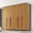 Ver imagem 5 de Guarda Roupa Casal 6 Portas 6 Gavetas MDF Platina 236 cm Cinamomo Zanz