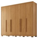 Ver imagem 1 de Guarda Roupa Casal 6 Portas 6 Gavetas MDF Platina 236 cm Cinamomo Zanz