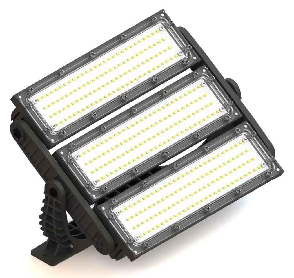 Refletor 400w Holofote Led Osram 36000lm Ip66 Combate Articulado - 2