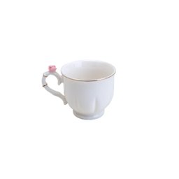 Conj 6 Xícaras Café Porcelana Flower Round Colorido 100ml - 6