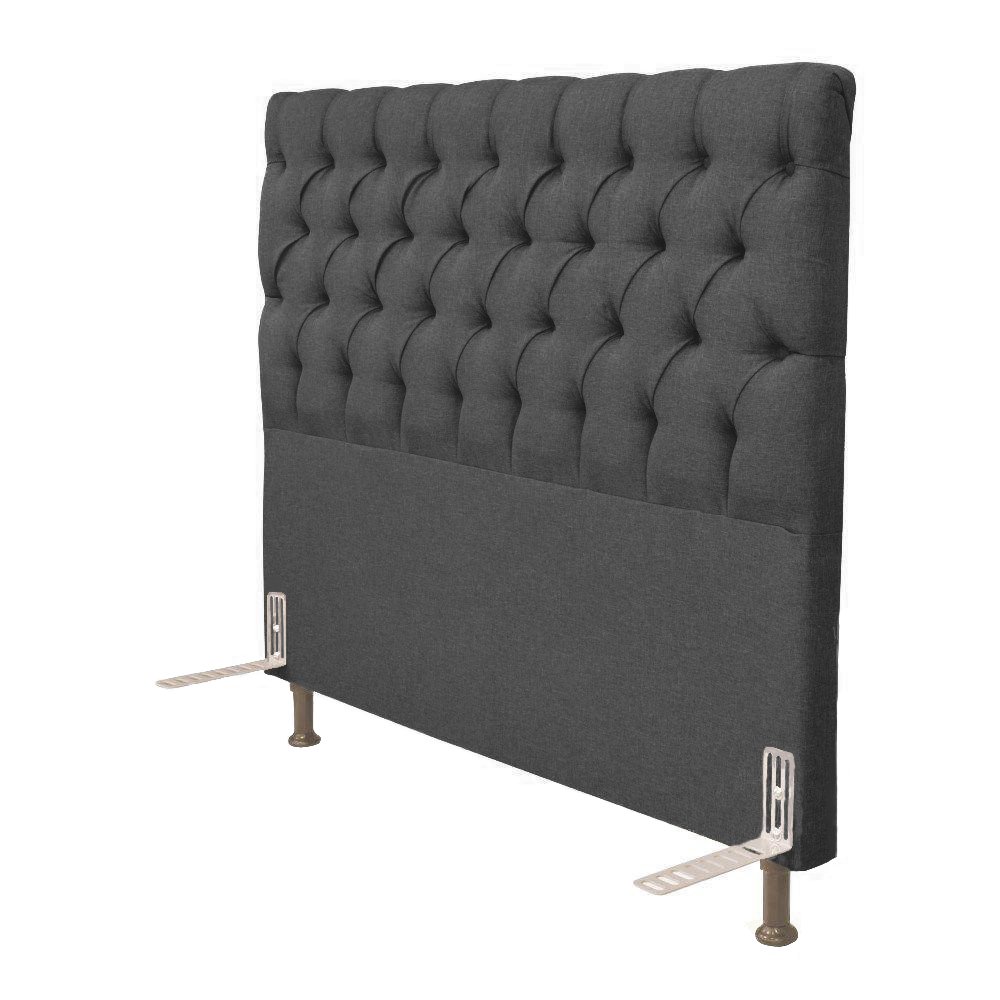 Cabeceira Para Cama Box King 1,98 M Lisboa: Suede Cinza Escuro - 2