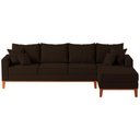 Ver imagem 1 de Sofá 4 Lugares Beny com Chaise Direito Corino Marrom