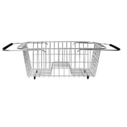 KIT Cuba Inox Dupla com escorredor , Torneira e valvulas 78x48x19 30504 - 3