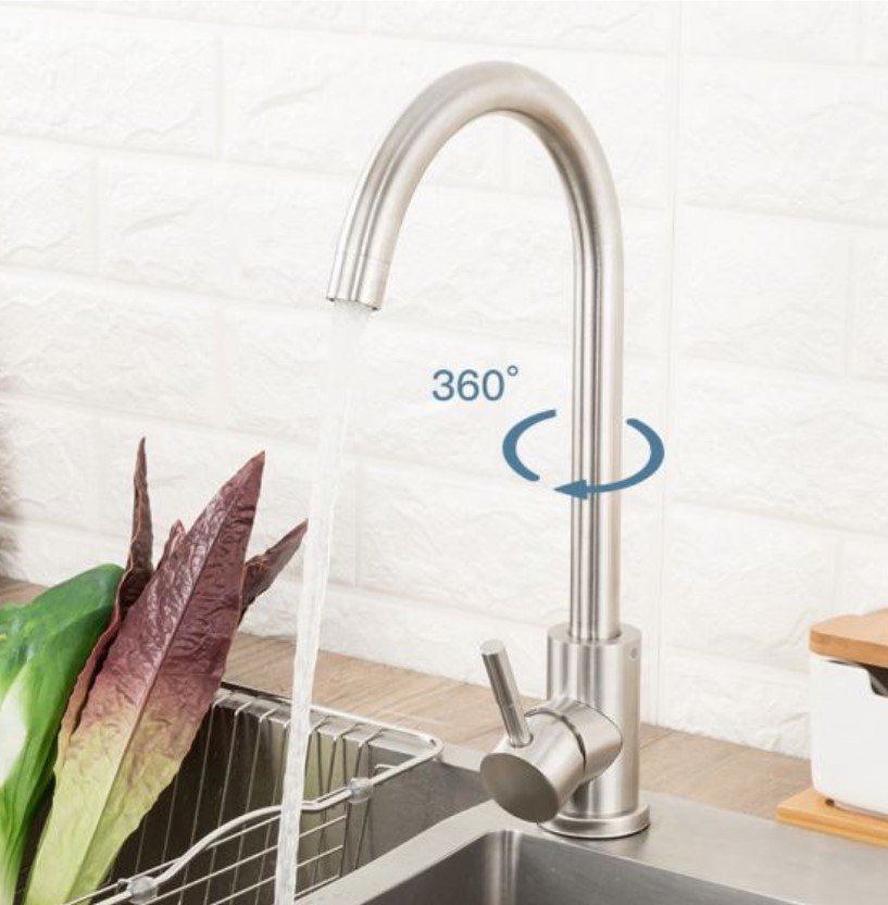 KIT Cuba Inox Dupla com escorredor , Torneira e valvulas 78x48x19 30504 - 9