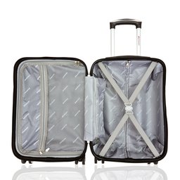 Kit 2 Malas Viagem Rígida Expansiva Tsa Bordo 10kg Média 23kg Rodas Duplas 360º e Frasqueira Gladiad - 4