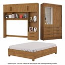 Ver imagem 2 de Guarda Roupa Sevilha com Espelho e Cama Casal Carioca Móveis Cinamomo