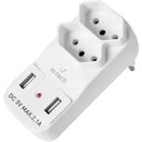 Ver imagem 1 de Plug Adaptador de Tomada C/ 2 Entradas + 2 Usb Yp8114