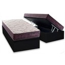 Ver imagem 1 de Cama Box Baú Solteiro + Colchão Molas Kappesberg Ensacadas Inverno Verão + Base Crc Courano Black