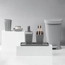 Ver imagem 3 de Porta Sabonete Líquido New Square 350ml Cinza Coza