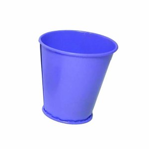Balde Cachepot de Metal para Mesa Festa Evento 15 Anos Mini Lilas Kit com 12 Ralos e Torneiras Balde