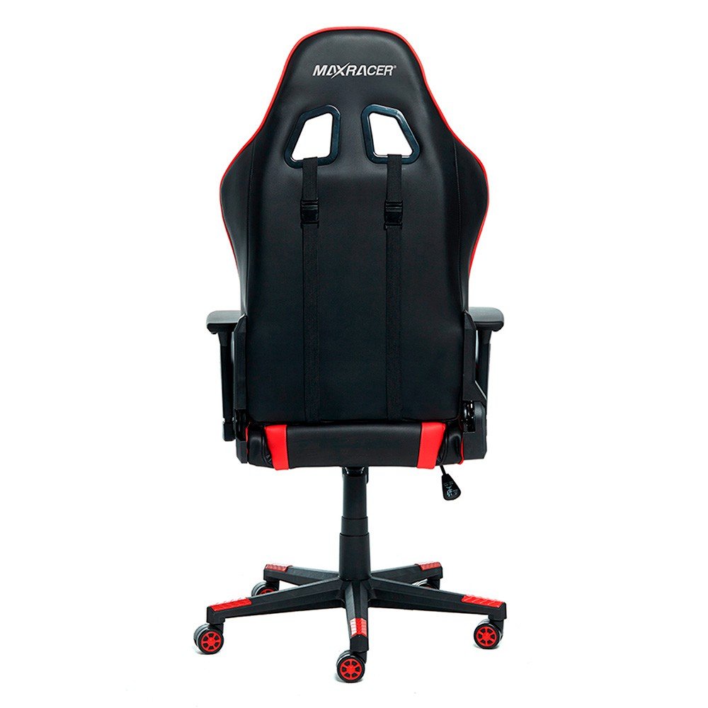 Cadeira Gamer MaxRacer Tactical Vermelha Reclina Braço 3D - 6