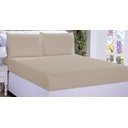 Ver imagem 4 de Jogo De Cama Lençol Ponto Palito Micropercal Casal 03 Peças Bege