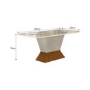 Ver imagem 3 de Conjunto Sala de Jantar Mesa Larissa 180cm com 6 Cadeiras Larissa Leifer