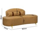 Ver imagem 7 de Sofá Orgânico Maitê 3 Lugares 180cm Corino:caramelo