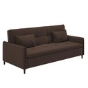 Ver imagem 1 de Sofá Cama Reclinável 3 Lugares e Almofadas Inclusas Multimóveis Cr45239