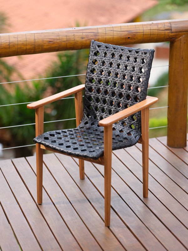 Conjunto de mesa com 6 cadeiras para área externa - Rafaele - Metal Art - 2