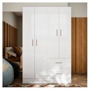 Ver mais imagens de Guarda Roupa 6 Portas com 3 Gavetas e Chave Linha Mumbai Branco