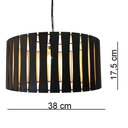 Ver imagem 4 de Lustre Luminária Pendente de Madeira MDF Mod. Madri Tabaco