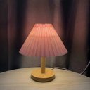Ver imagem 1 de Abajur Nordic plissado candeeiro de mesa diy dobrável 5v usb 220v arte atmosfera quarto cabeceira lu