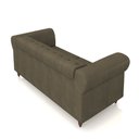 Ver imagem 7 de Sofá Living Sala de Estar Stanford Chesterfield 2 Lugares 200cm Pés de Madeira Couro Capuccino G58 -