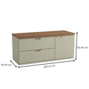 Ver imagem 3 de Conjunto Gabinete para Banheiro Suspenso Modena 120cm