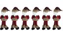 Ver imagem 1 de Jogo Papai Noel Pendente Pelúcia Xadrez 29cm 6 Peças - Master Christmas