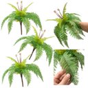 Ver imagem 5 de Kit com 4 Folhagens Artificiais Samambaia 40cm Silicone Toque Natural para Paisagismo