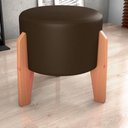 Ver imagem 6 de Puff Decorativo para Sala Luxo 44x44 Cm Corano Marrom Milani Store