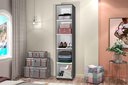 Ver imagem 5 de Armário Organizador Multiuso 1 Porta Sofia Cinza - Rede Móveis