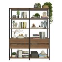 Ver imagem 6 de Estante Armário Multiuso para Livros 4 Gavetas 8 Prateleiras 140cm Madesa