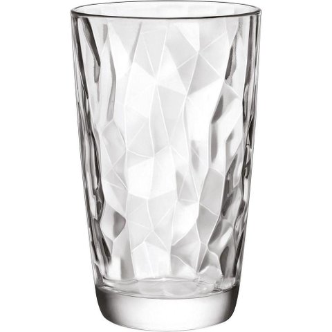 Bormioli Rocco Diamond Copo Long Drink 14x9x9cm 470ml Vidro Transp 6pç