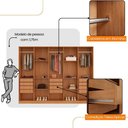 Ver imagem 4 de Guarda Roupa Casal Everest Mdf Moderna Mobília Naturalle