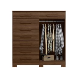 Cômoda Eliana 2 Portas 8 Gavetas Cedro Bnn Decor Albatroz - 3 Cômoda Eliana 2 Portas 8 Gavetas Cedro Bnn Decor Albatroz - 3