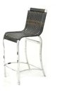 Ver imagem 1 de KIT 3 BANQUETAS - MODELO HAITI - CADEIRA ALTA EM ALUMÍNIO + FIBRA JUNCO SINTÉTICO