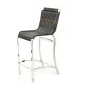 Ver imagem 1 de KIT 3 BANQUETAS - MODELO HAITI - CADEIRA ALTA EM ALUMÍNIO + FIBRA JUNCO SINTÉTICO